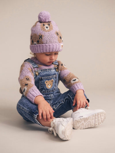 Huxbaby - Orchid Huxbear Knit Beanie - HB8183W25 Beanie Huxbaby 