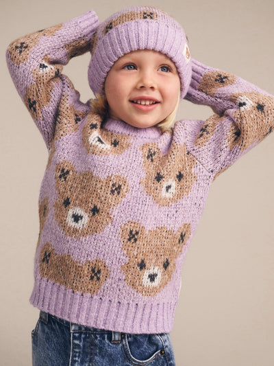 Huxbaby - Orchid Huxbear Knit Jumper - HB5173W25 Knitted Jumper Huxbaby 