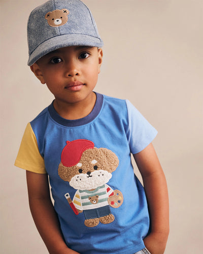 Huxbaby - Parisian Painter Pup Tee - HB2267S25 Short Sleeve T-Shirt Huxbaby 