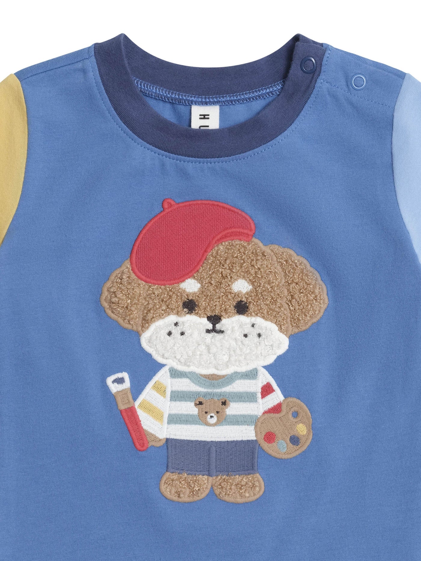 Huxbaby - Parisian Painter Pup Tee - HB2267S25 Short Sleeve T-Shirt Huxbaby 