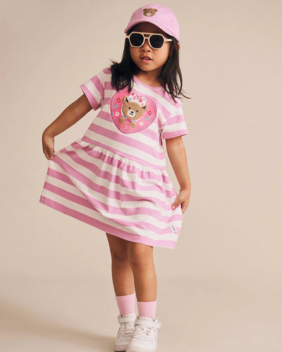 Huxbaby - Party Hearts Dress - HB1252S25 Short Sleeve Dress Huxbaby 