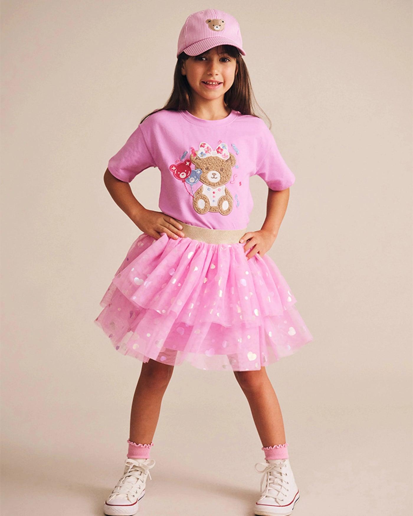 Huxbaby - Party Hearts Tiered Tulle Skirt - HB1275S25 Skirts Huxbaby 