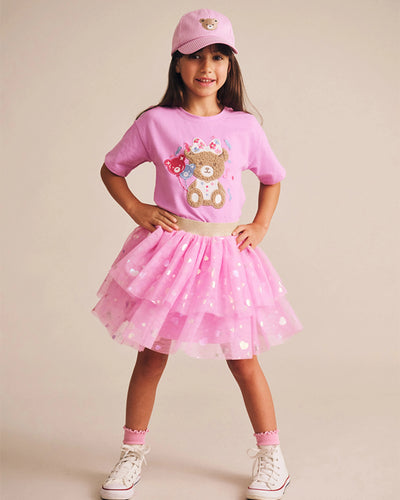 Huxbaby - Party Hearts Tiered Tulle Skirt - HB1275S25 Skirts Huxbaby 