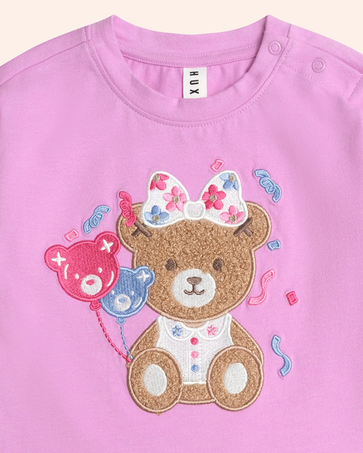 Huxbaby - Party Huxette Boxy Tee - HB2266S25 Short Sleeve T-Shirt Huxbaby 