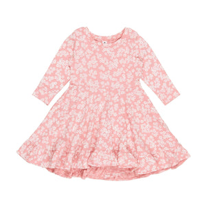 Huxbaby - Peek A Boo Bunny Long Sleeve Swing Dress - HB1036W24