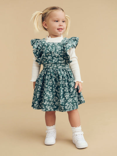 Huxbaby Peek A Boo Bunny Pinafore HB1048W24 Sleeveless Dress Huxbaby 