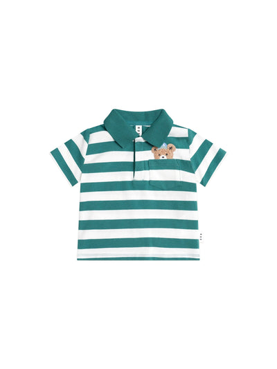 Huxbaby - Peekaboo Hux Polo Tee - HB2271S25 Short Sleeve Shirt Huxbaby 