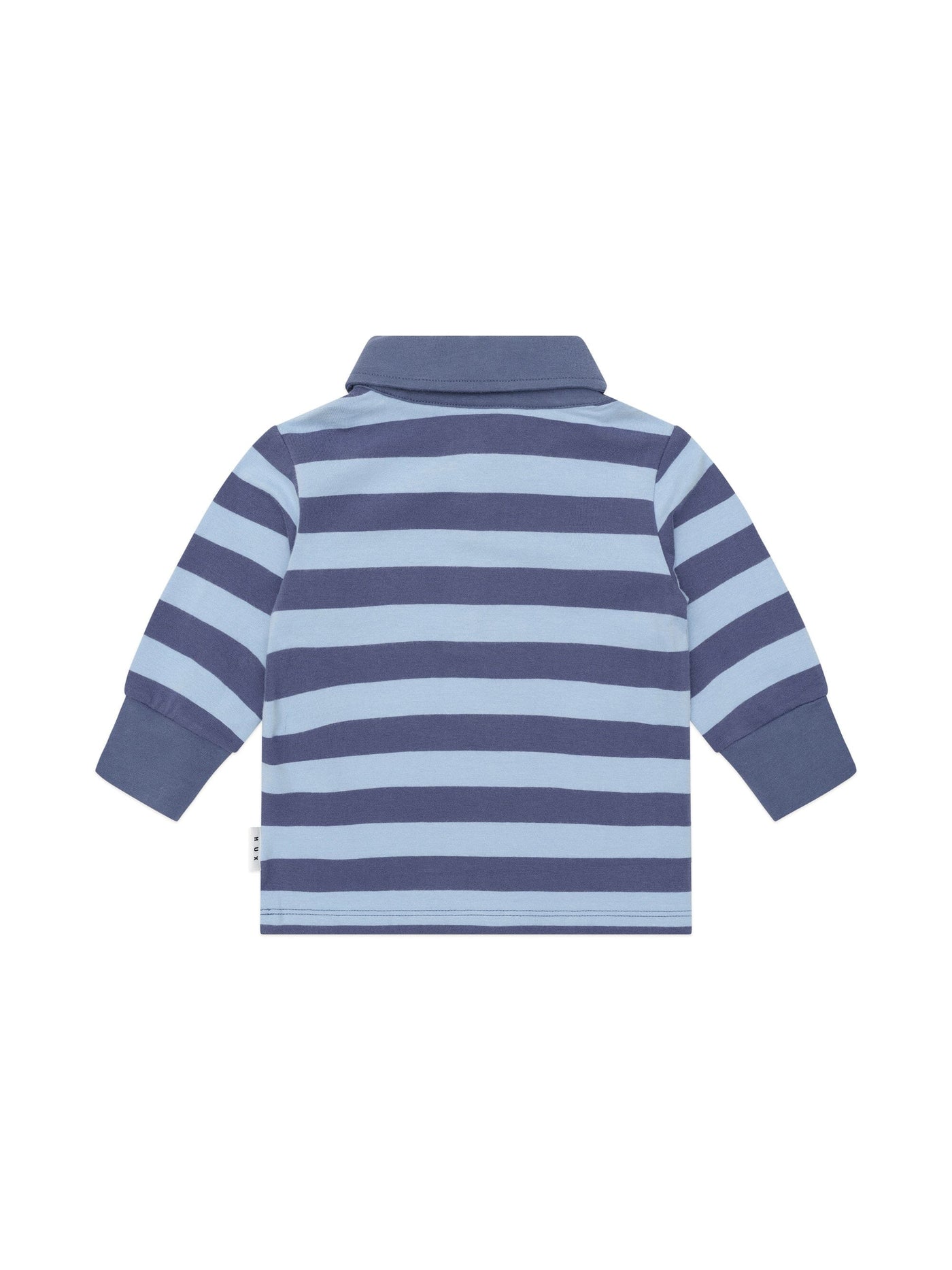 Huxbaby - Peeping Hux Blue Stripe Polo - HB2059W25 Long Sleeve Shirt Huxbaby 