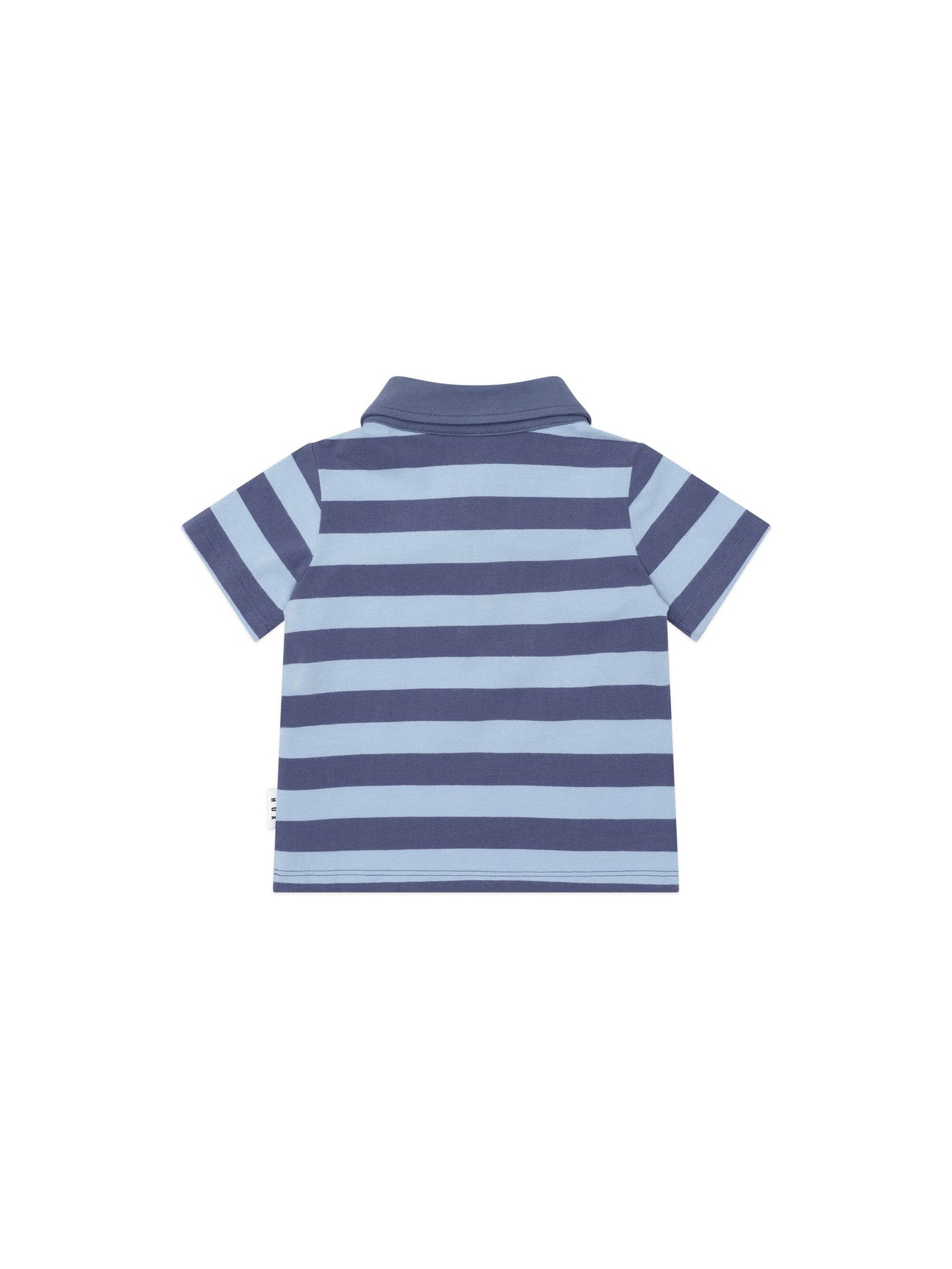 Huxbaby - Peeping Hux Blue Stripe Polo T-Shirt - HB2060W25 Short Sleeve T-Shirt Huxbaby 