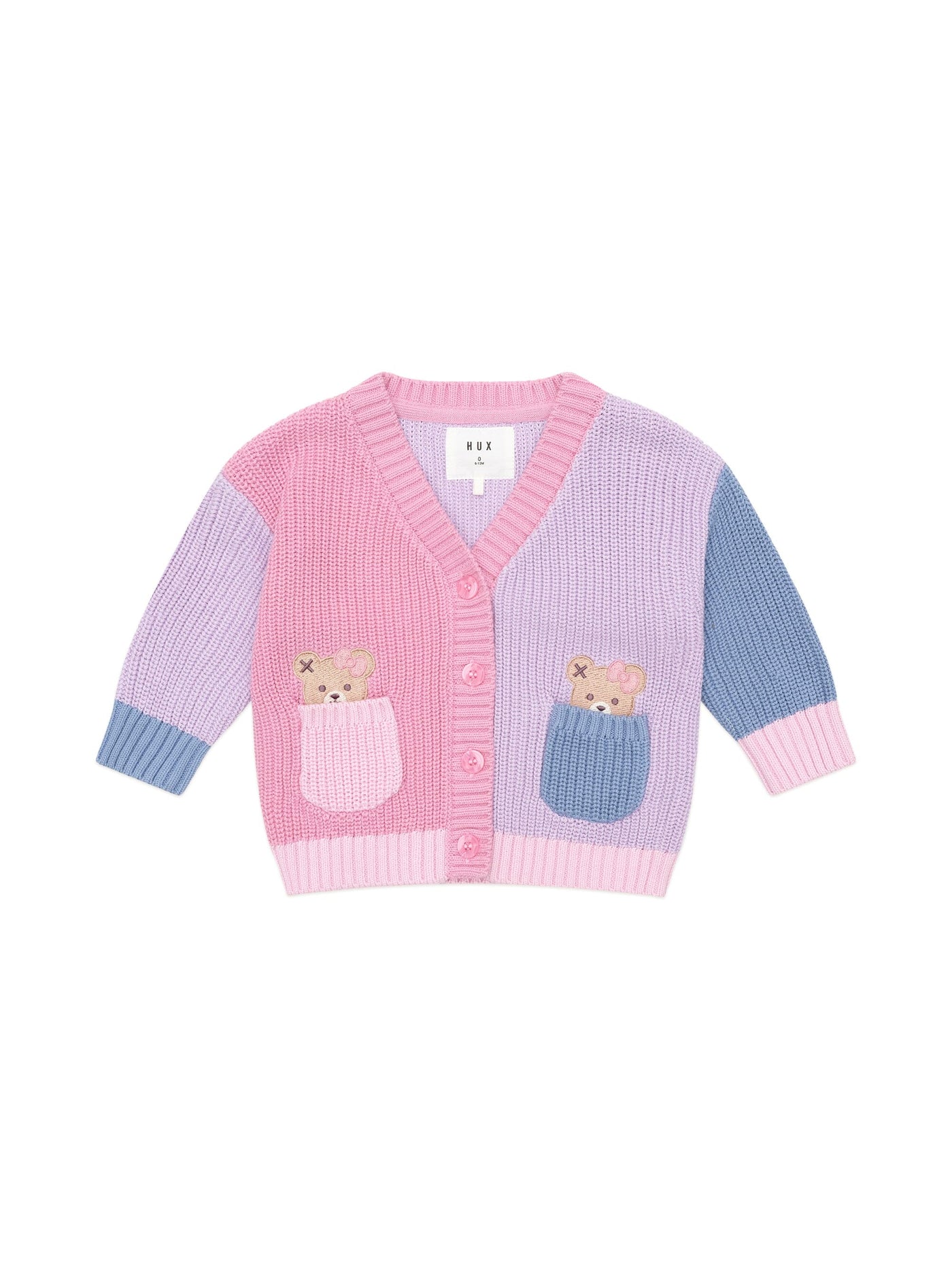 Huxbaby - Peeping Pocket Girl Cardi - HB5311W25 Caridgan Huxbaby 