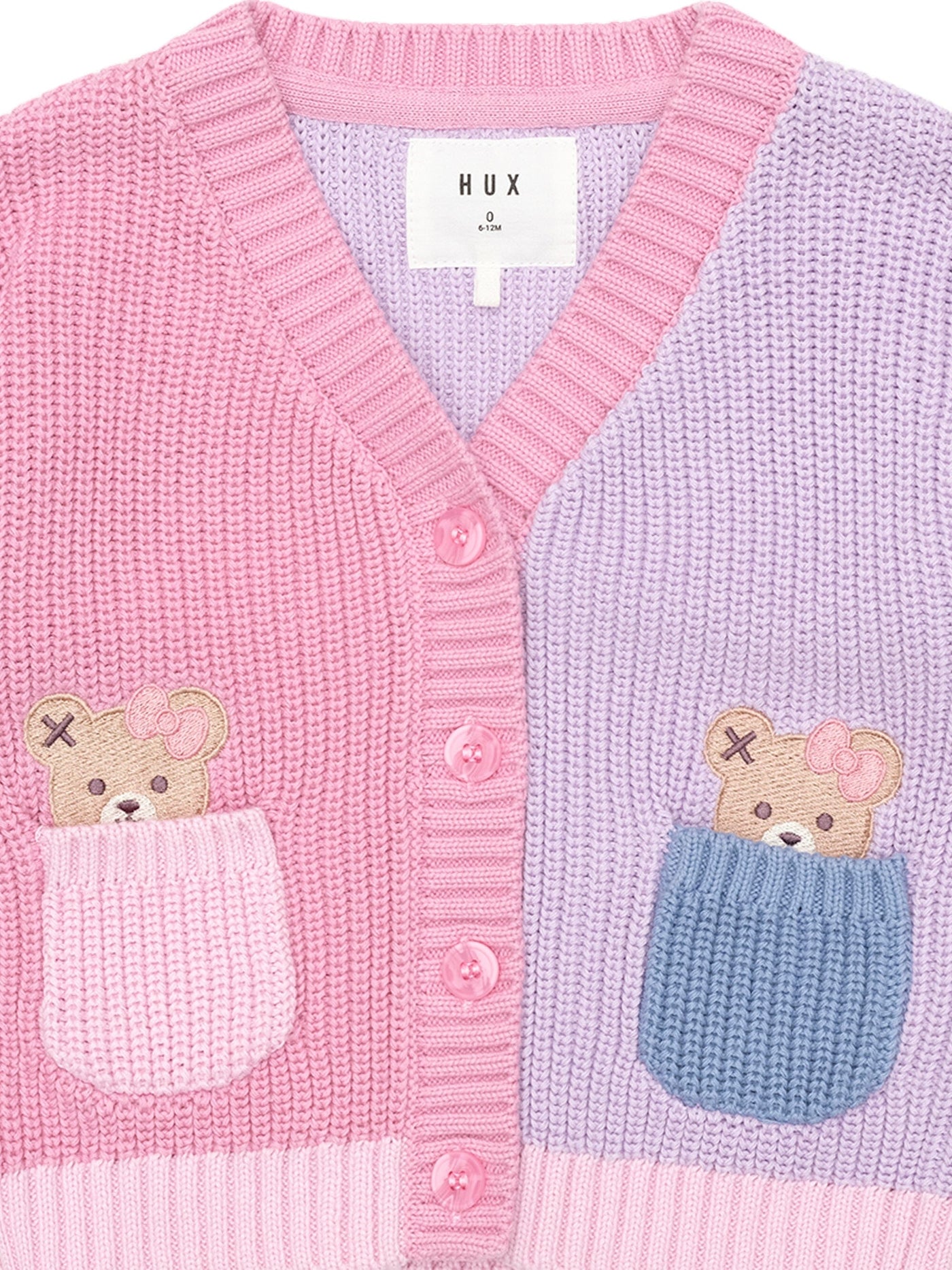 Huxbaby - Peeping Pocket Girl Cardi - HB5311W25 Caridgan Huxbaby 