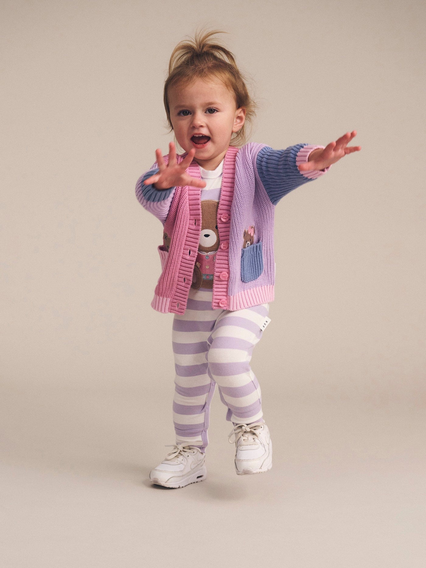 Huxbaby - Peeping Pocket Girl Cardi - HB5311W25 Caridgan Huxbaby 