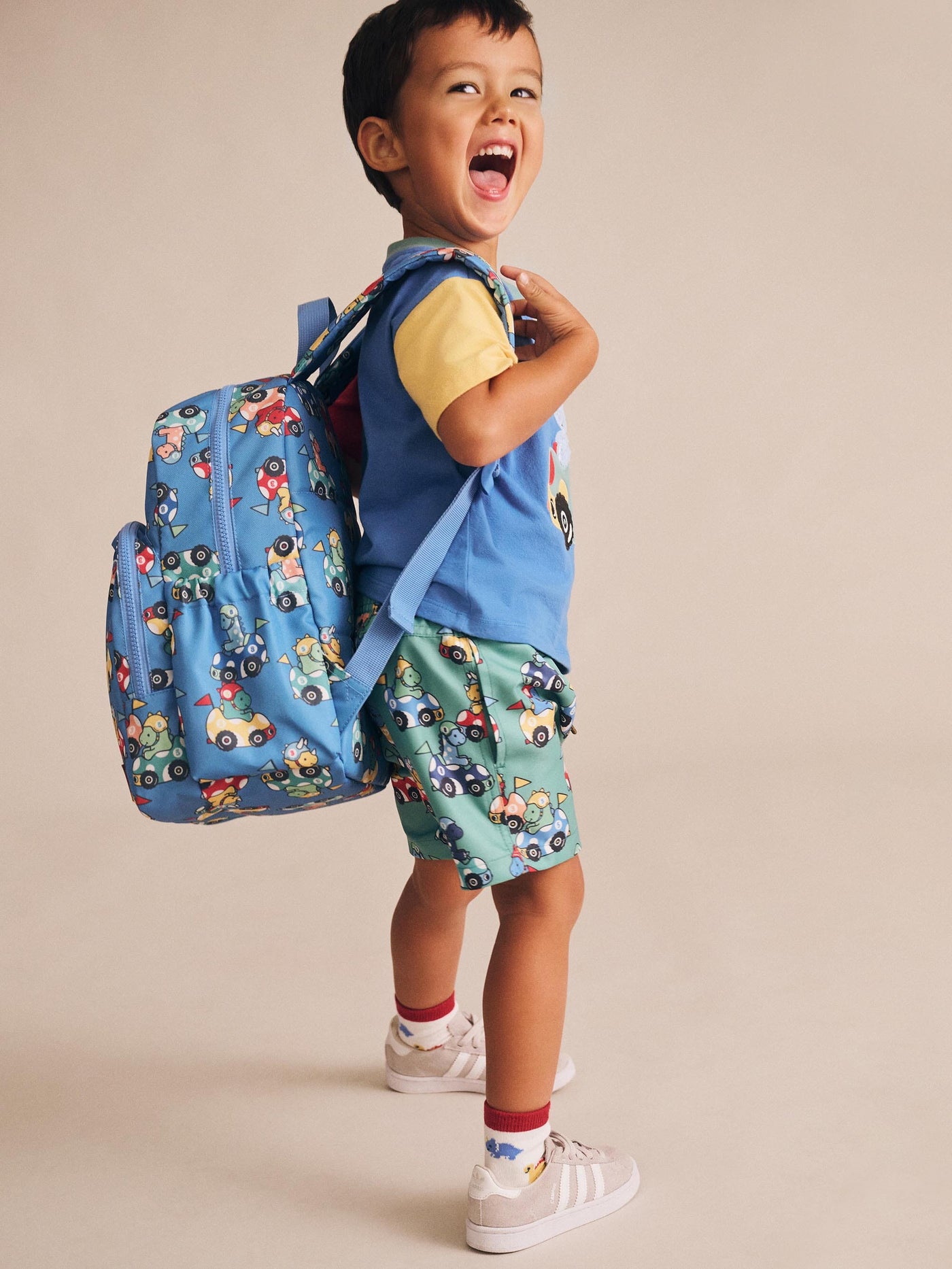 Huxbaby - Perfect Backpack Dino Car - HB8010S25 Backpacks Huxbaby 