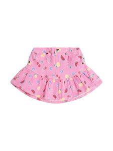 Huxbaby - Pink Fruit Emoji Frilly Skirt - HB1136S25
