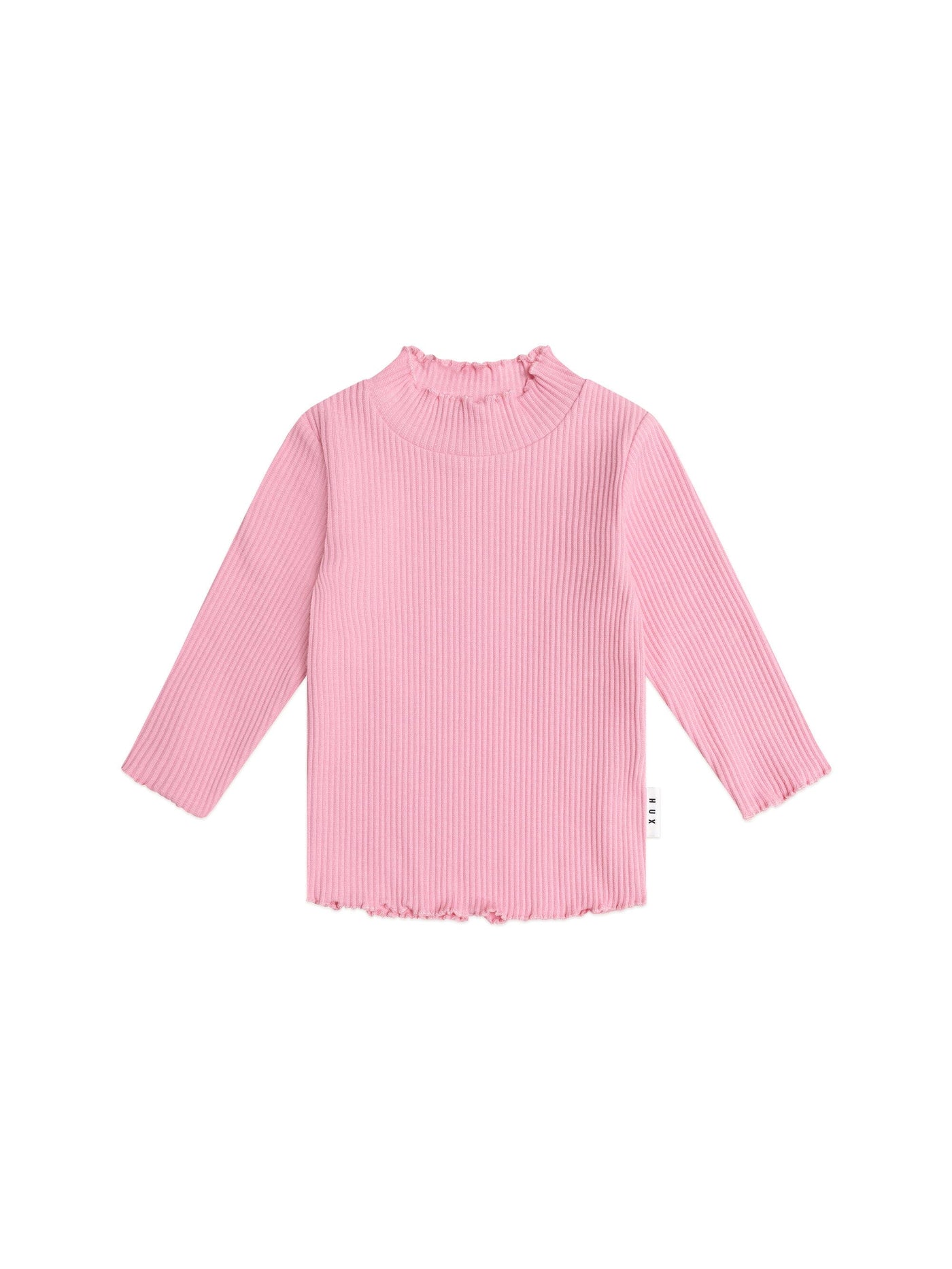 Huxbaby - Pink Rib Skivvy - HB2107S25 Long Sleeve Top Huxbaby 