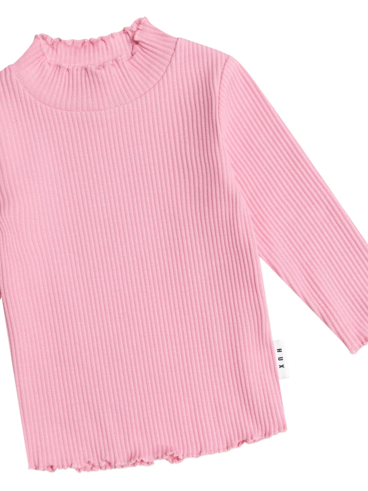 Huxbaby - Pink Rib Skivvy - HB2107S25 Long Sleeve Top Huxbaby 