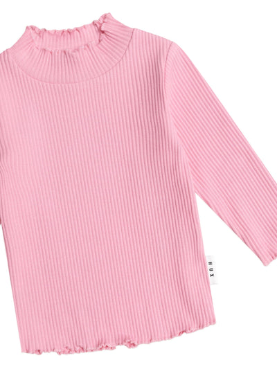 Huxbaby - Pink Rib Skivvy - HB2107S25 Long Sleeve Top Huxbaby 