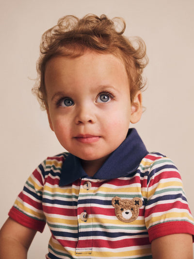 Huxbaby - Preppy Polo Romper - HB0023S25 Romper Huxbaby 