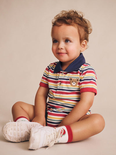 Huxbaby - Preppy Polo Romper - HB0023S25 Romper Huxbaby 