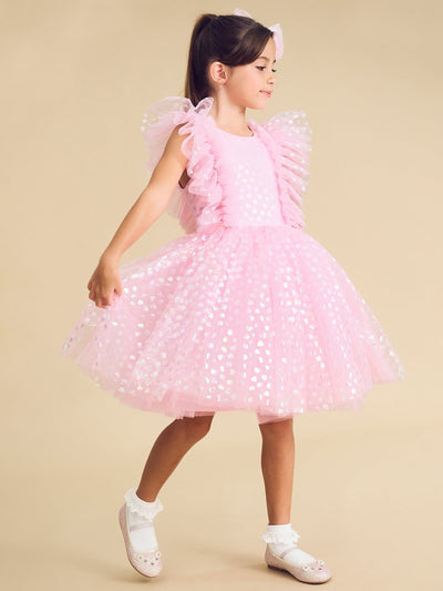 Huxbaby - Princess Glitter Hearts Dress - HB1282S24 Tutu Dress Huxbaby 