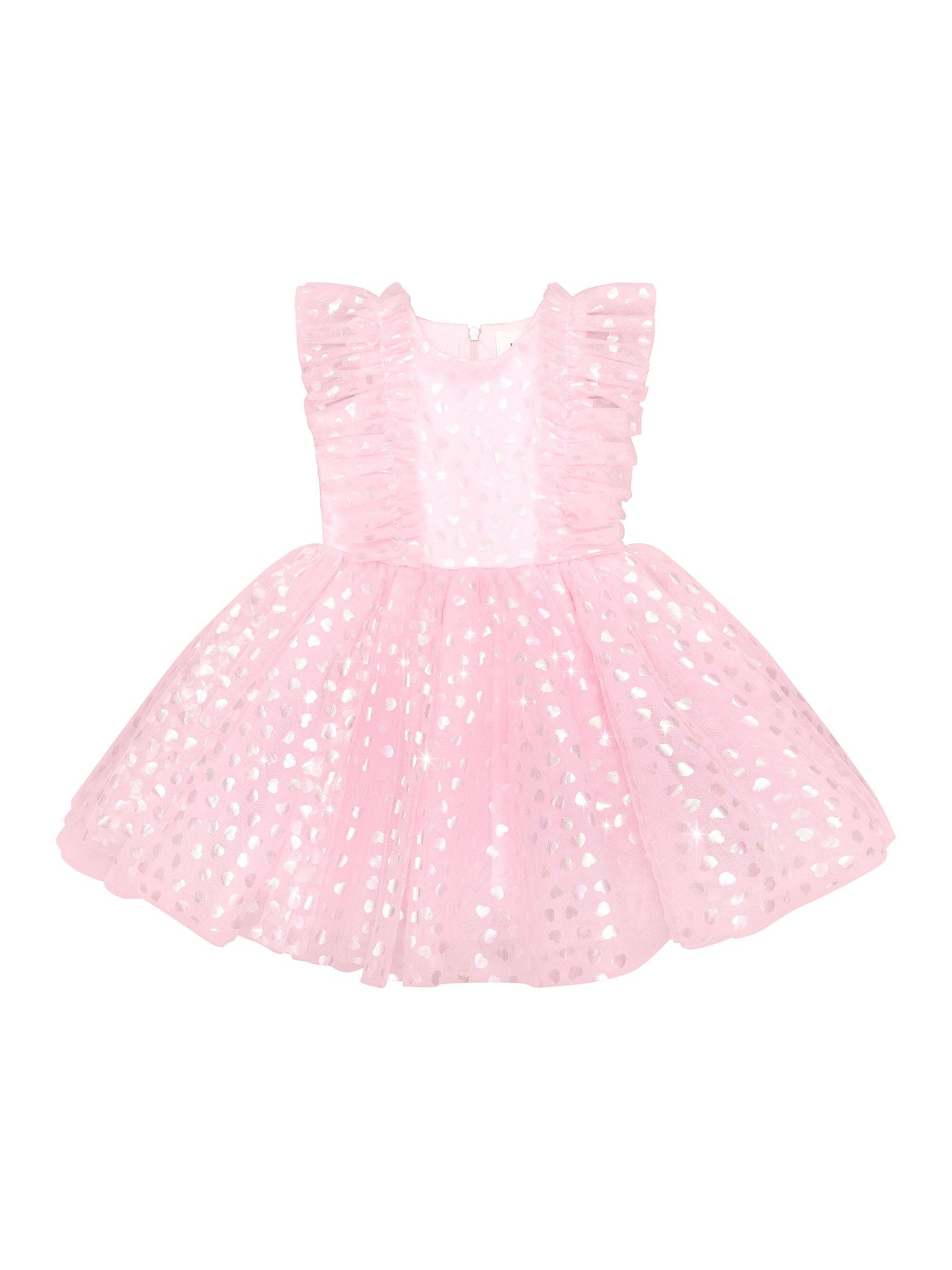 Huxbaby - Princess Glitter Hearts Dress - HB1282S24 Tutu Dress Huxbaby 