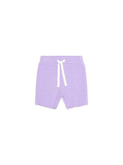 Huxbaby - Purple Rib Bike Short | Orchid Purple