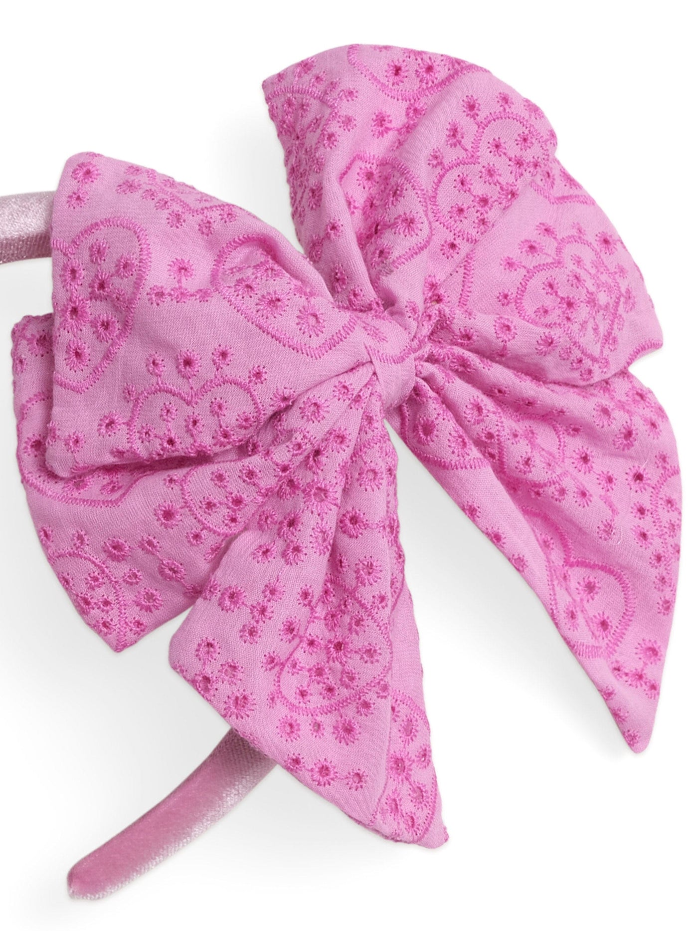Huxbaby - Pussybow Broderie Headband - HB8237S25 Headband Huxbaby 