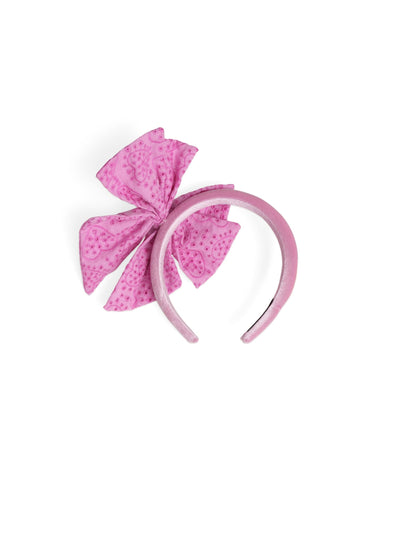Huxbaby - Pussybow Broderie Headband - HB8237S25 Headband Huxbaby 
