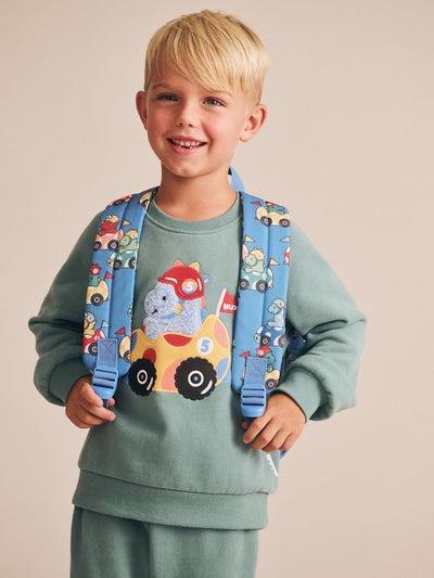 Huxbaby - Racer Dino Sweatshirt - HB3081S25 Jumper Huxbaby 