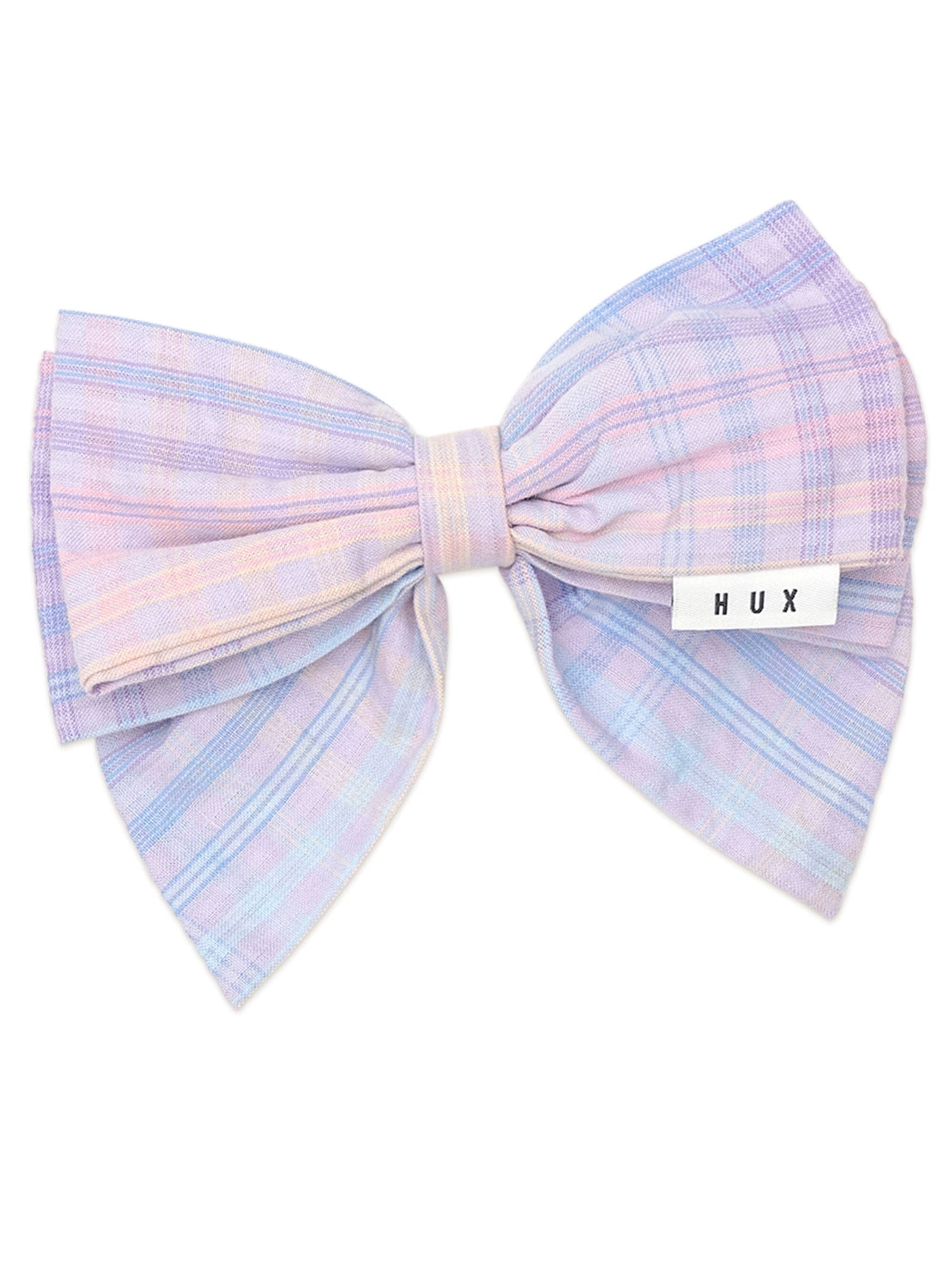 Huxbaby - Rainbow Check Bow - HB8207W25 Hair Bows Huxbaby 