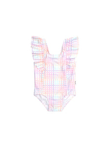 Huxbaby - Rainbow Check Frill Swimsuit - HB7262S24