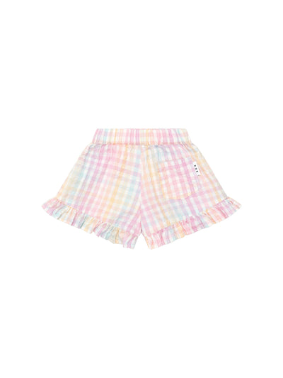 Huxbaby - Rainbow Check Skort - HB6226S24 Shorts Huxbaby 