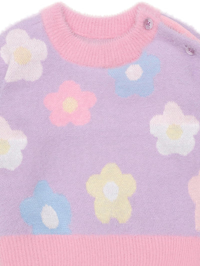 Huxbaby - Rainbow Daisy Jumper - HB5188W25 Knitted Jumper Huxbaby 