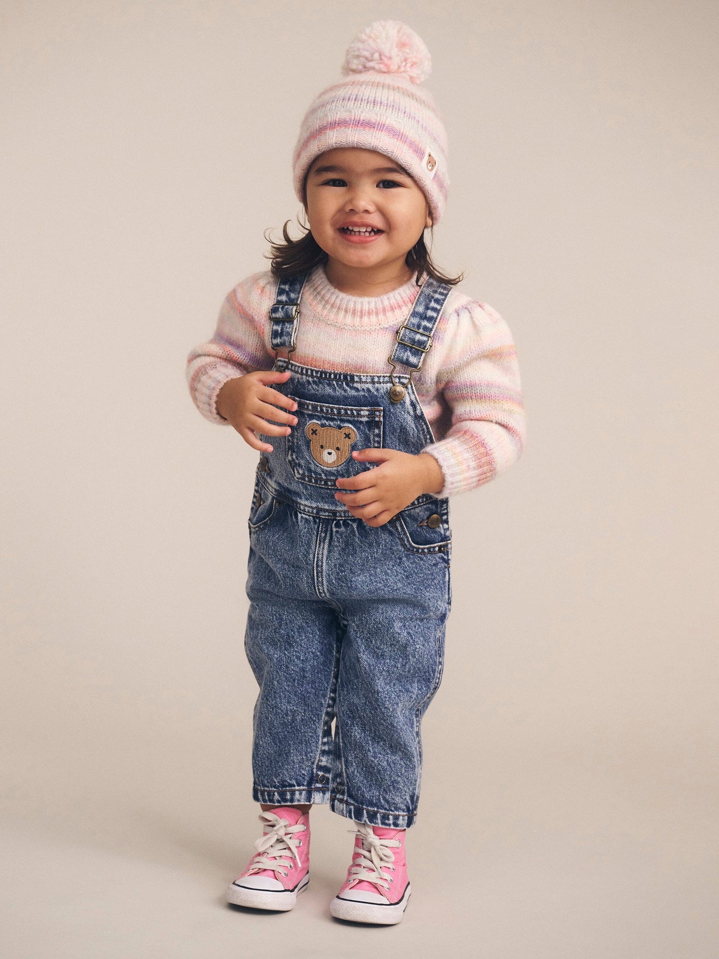 Huxbaby - Rainbow Puff Jumper - HB5177W25 Knitted Jumper Huxbaby 