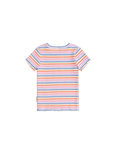 Huxbaby - Rainbow Rib Tee - HB2089S25 Short Sleeve T-Shirt Huxbaby 