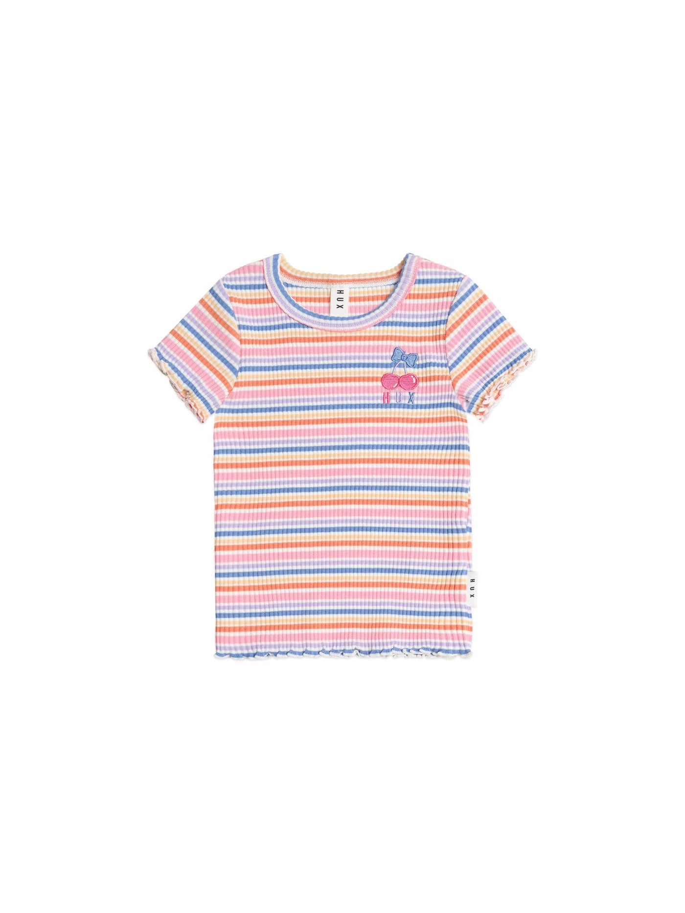 Huxbaby - Rainbow Rib Tee - HB2089S25 Short Sleeve T-Shirt Huxbaby 