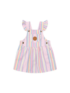 Huxbaby - Rainbow Stripe Pinafore - HB1110S24