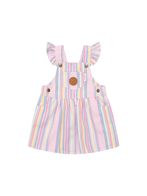 Huxbaby - Rainbow Stripe Pinafore - HB1110S24