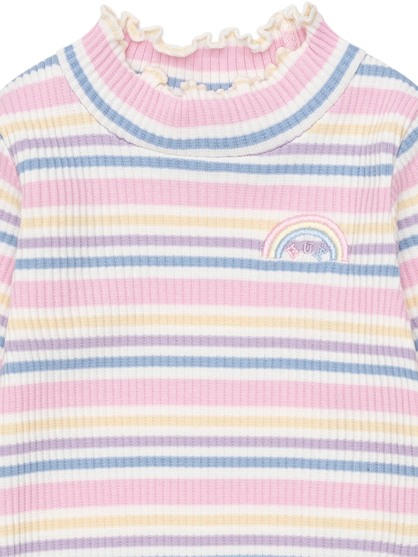 Huxbaby - Rainbow Stripe Rib Skivvy - HB2212W25 Long Sleeve Top Huxbaby 