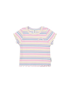 Huxbaby - Rainbow Stripe Rib Tee - HB2279W25