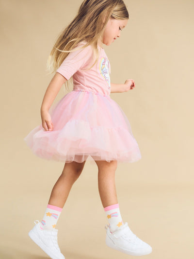 Huxbaby - Rainbow Unicorn Ballet Dress - HB1091S24 Tutu Dress Huxbaby 