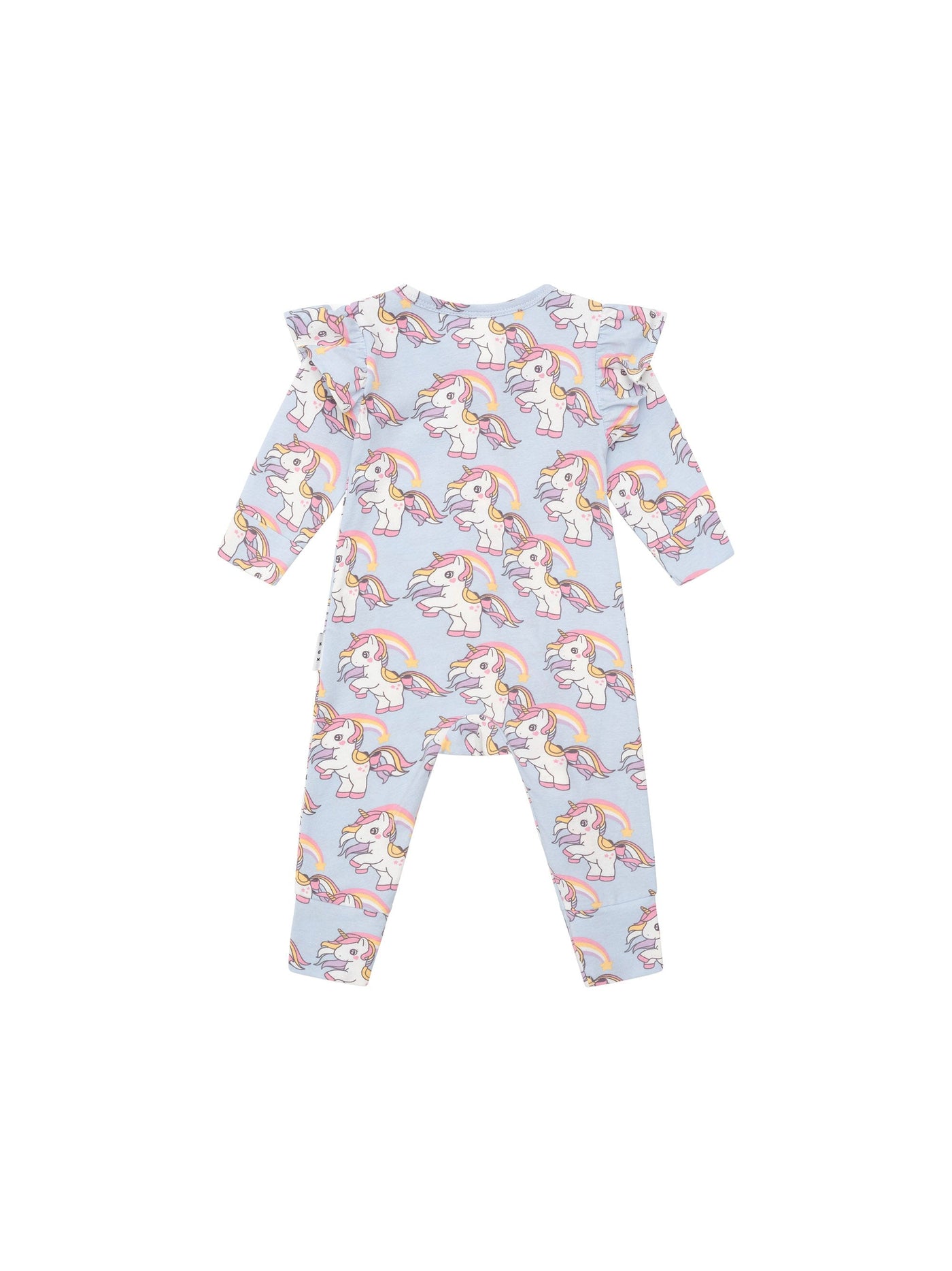 Huxbaby - Rainbow Unicorn Frill Romper - HB0098S24 Romper Huxbaby 