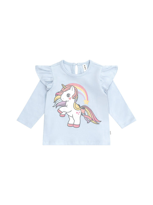 Huxbaby - Rainbow Unicorn Frill Top - HB2103S24