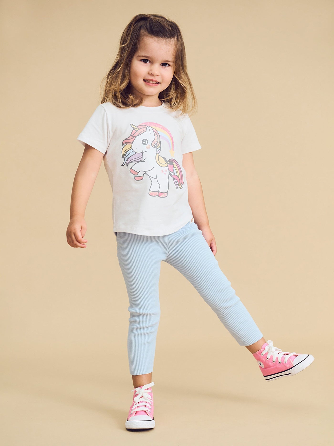 Huxbaby - Rainbow Unicorn T-Shirt - HB2104S24 Short Sleeve T-Shirt Huxbaby 