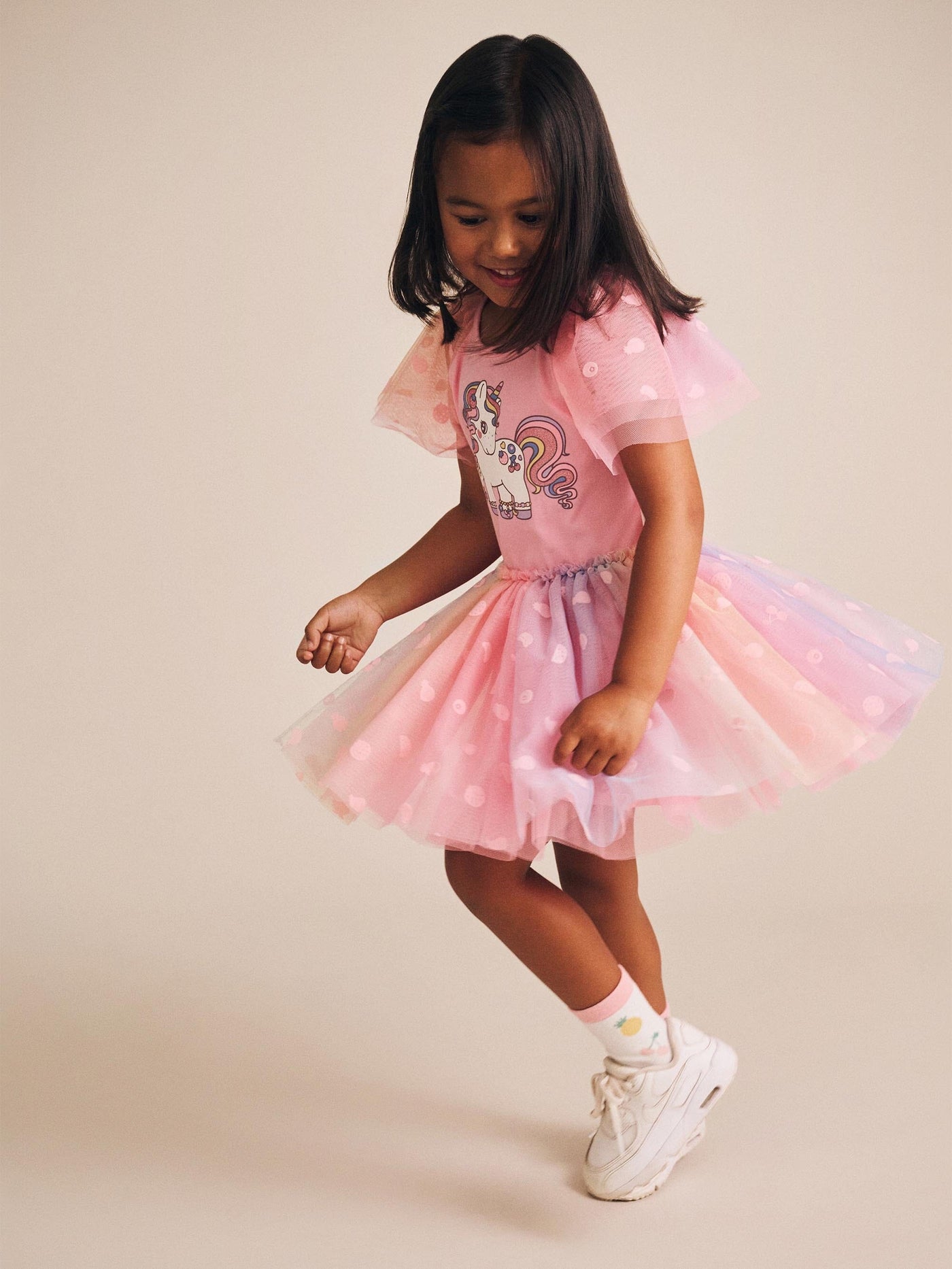 Huxbaby - Rainbow Unicorn Tulle Dress - HB1052S25 Tutu Dress Huxbaby 