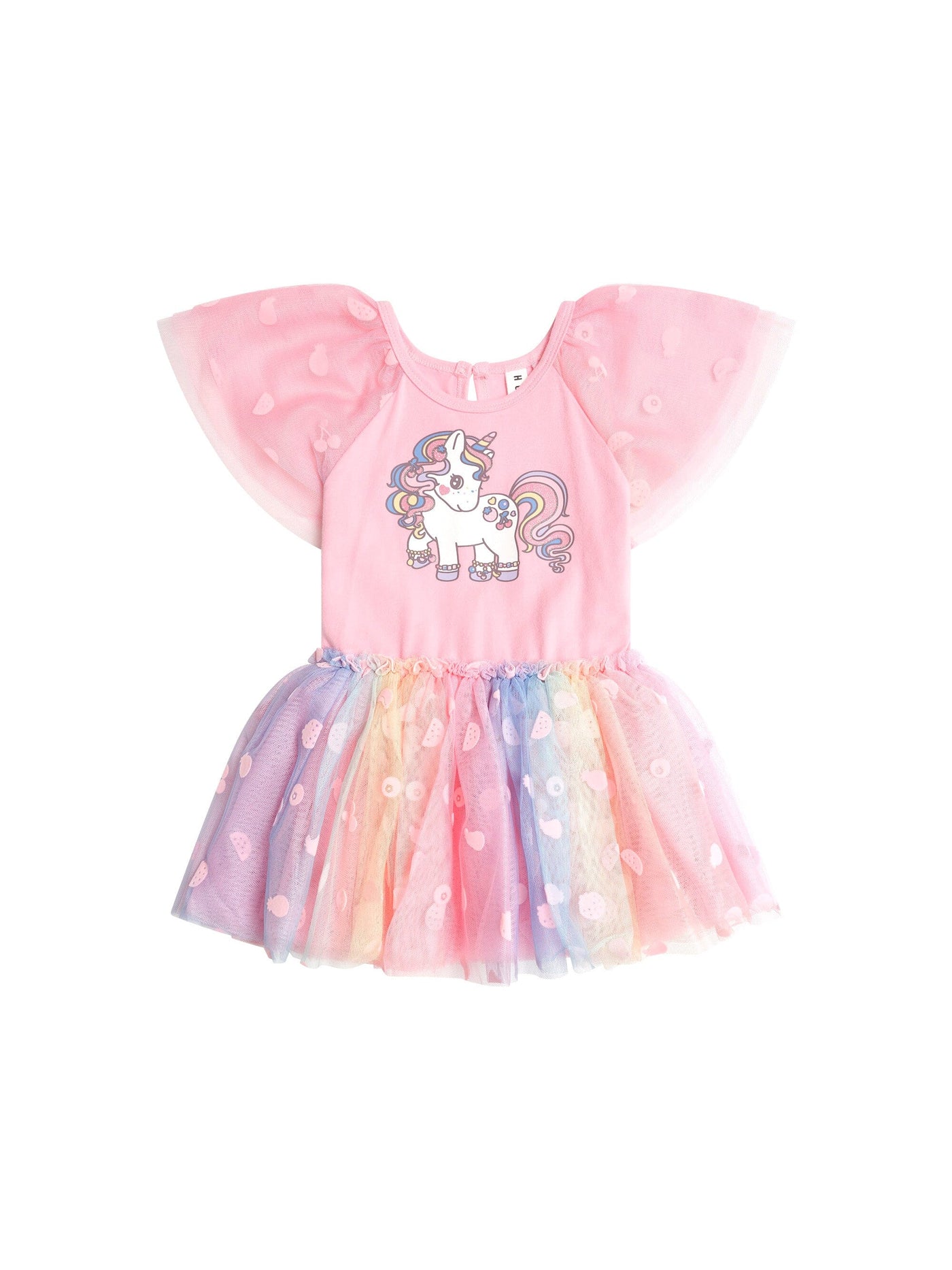 Huxbaby - Rainbow Unicorn Tulle Dress - HB1052S25 Tutu Dress Huxbaby 
