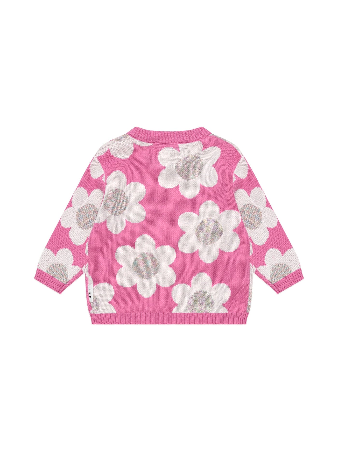 Huxbaby - Raspberry Daisy Knit Jumper - HB5174W25 Knitted Jumper Huxbaby 