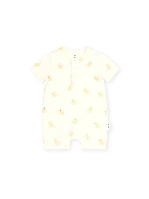 Huxbaby - Rubber Ducky Henley Bodysuit | Butter