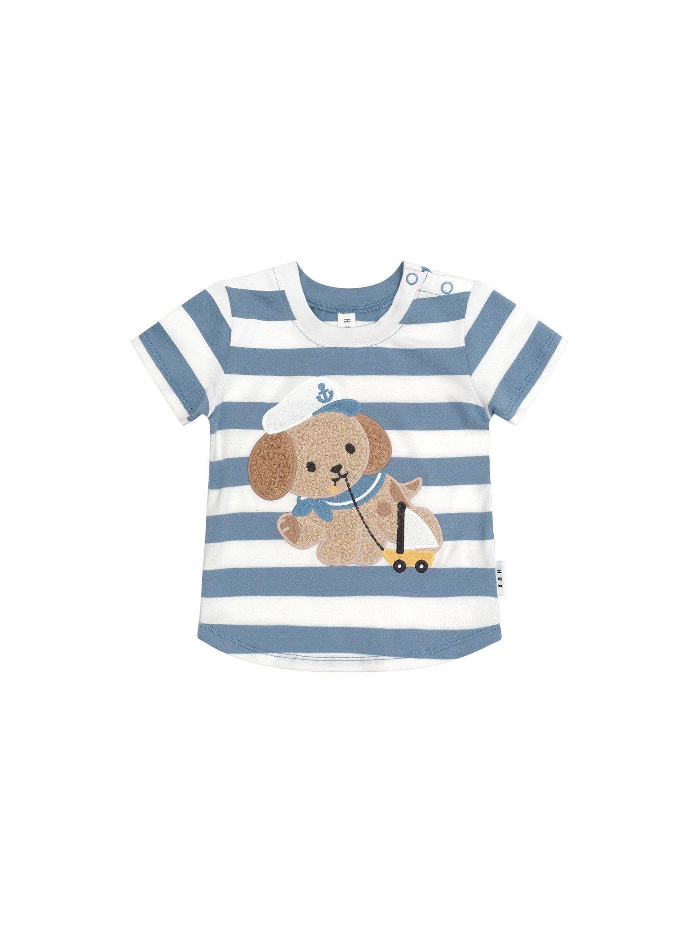 Huxbaby - Sailor Pup Stripe T-Shirt - HB2246S24 Short Sleeve T-Shirt Huxbaby 