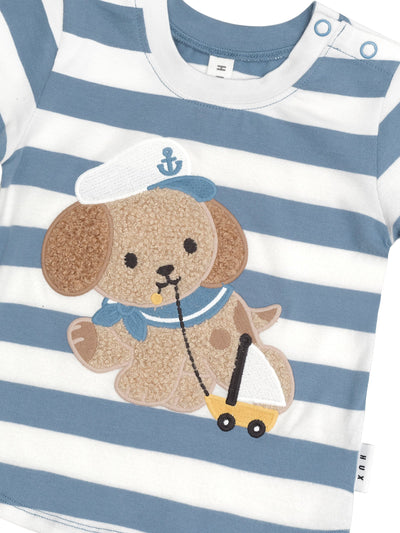 Huxbaby - Sailor Pup Stripe T-Shirt - HB2246S24 Short Sleeve T-Shirt Huxbaby 